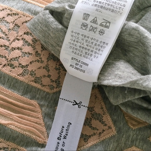 J Crew Lace Applique Tank Top, Like New - Picture 6 of 8